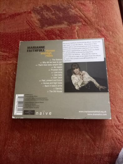 Cd Marianne Faithfull Horses And High Heels