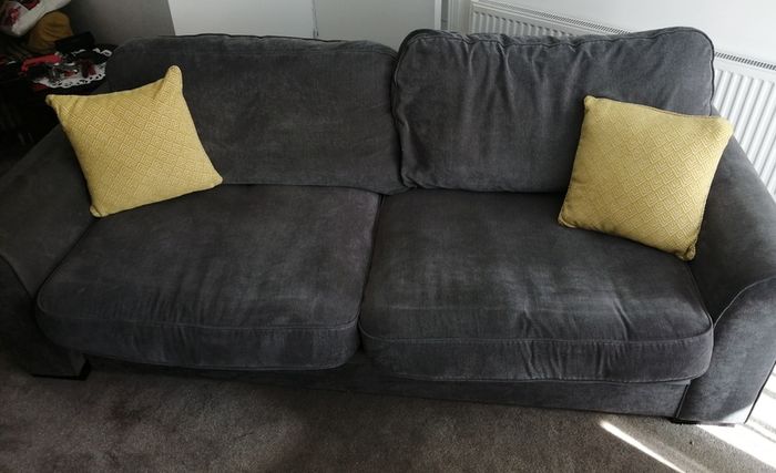 Extra large grey sofa