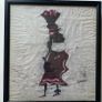 picture These 3 pieces are original East African batik textiles on fabric, signed by the artist Uwinnie (a well-known mid-to-late 20th-century artisan/studio artist producing African figurative batik art) Image 4