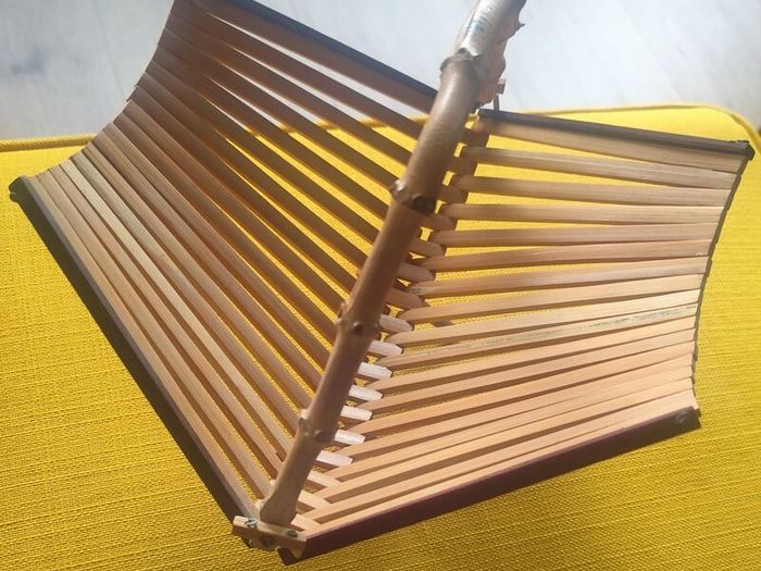 Mid Century Modern Bamboo and teak Fruit Basket