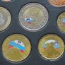 Slovenia first year euro coins set 2007 colour details Image 5