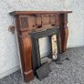 Fireplace Surround with Cast Iron Insert and Tiles Image 2