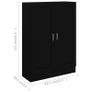 Book Cabinet Black 82.5x30.5x115 cm Image 7