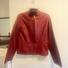 womens leather biker jacket