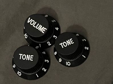 Fender Stratocaster Replacement Knob Set 1 Volume 2 Tone electric guitar parts accessories