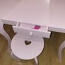 Kids pink desk with chair Image 2