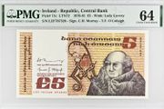 Ireland | 1981 | 5 Pounds | P.71c | Lef 787328 | Pmg Graded | Unc