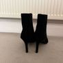 Dune London Black Suede Ankle Boots UK 4 EU 37 Image 2