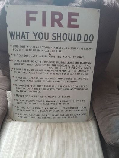 vintage enamel sign