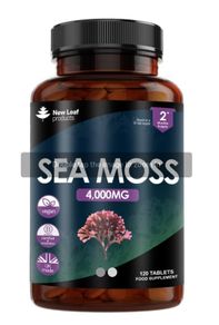 New Leaf Sea Moss Tablets Extract, Sea Moss Supplement 120 Tablets