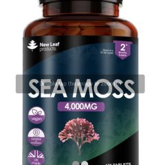 New Leaf Sea Moss Tablets Extract, Sea Moss Supplement 120 Tablets