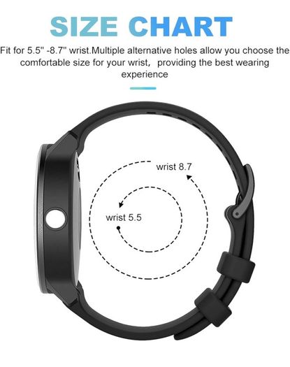 22mm Strap Compatible for Fossil Gen 5, Compatible for Samsung Galaxy Watch 3 45mm, Sports Silicone Replacement Wristband Compatible for Garmin Vivoactive 4