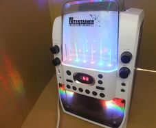 Bluetooth, USB, CD, line in , with water LED light show