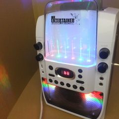 Bluetooth, USB, CD, line in , with water LED light show
