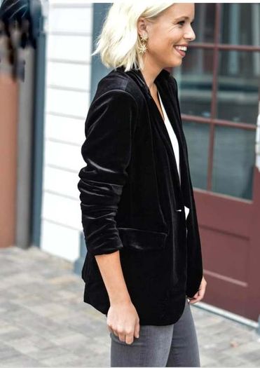 Velvet Jacket Elegant Jacket For Women
