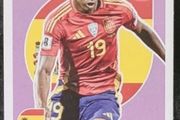 Lamine yamal extra sticker purple panini world cup 2026