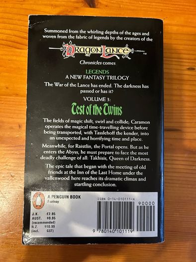 Fantasy book:'Dragonlance. Legends' trilogy