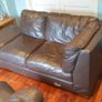 Leather corner sofa. Splits into 2. Image 5