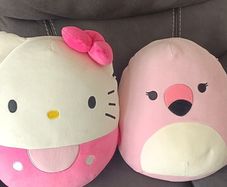 Hello Kitty and SquishMallows cuddly toys