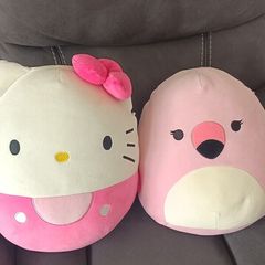 Hello Kitty and SquishMallows cuddly toys