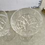 Stuart Crystal England Signed 2 Victoria Cut Ball Stem 4 1/2 inches Wine Glasses 1930 Image 5