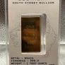 1avdp oz Fine 999 Brass Bullion Crocodile bar. Image 3