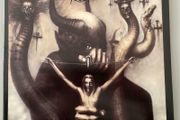 Collector's quality first pressing. Celtic Frost - To Mega Therion. Mega rare in this condition forty years on from its release.  Gatefold artwork by HR Geiger, with printed  inner. Doubt there is a better one for sale anywhere in the world.