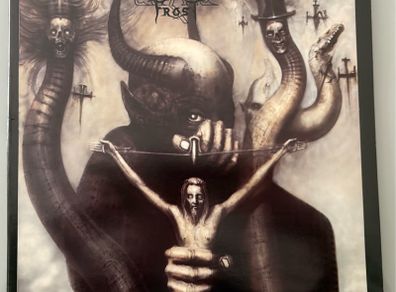 Collector's quality first pressing. Celtic Frost - To Mega Therion. Mega rare in this condition forty years on from its release.  Gatefold artwork by HR Geiger, with printed  inner. Doubt there is a better one for sale anywhere in the world.