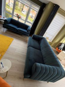 DFS Enchanted 3 Seater & 4 Seater Sofas - Navy