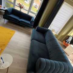 DFS Enchanted 3 Seater & 4 Seater Sofas - Navy