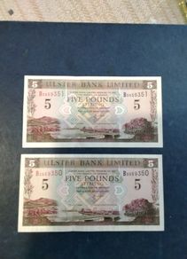 Two  Sterling  Mint Uncirculated   Notes