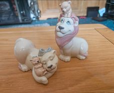 2 Vintage Nao Lion King figurines - very rare
