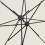 Cantilever Umbrella with Double Top Sand 250x250 cm Image 2