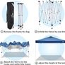 Gazebo 3 x 3 Waterproof Stable Winterproof 3 x 3 m Pop Up Gazebo Foldable with 4 Side Walls UV Protection 50+ Party Tent Garden Gazebo with 4 Sandbags Garden Fixed Folding Gazebo Including Bag Image 2