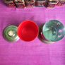 1950s Mid-Century Chrome Oriental Tea Caddy & sampler tins Image 6