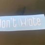 Don't Hate Honda Decal windscreen 50cm x 6.5cm Image 2