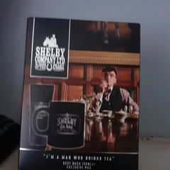 peaky blinders mug and shower set