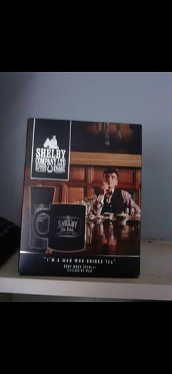 peaky blinders mug and shower set
