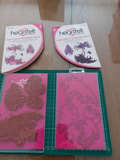 Heartfelt set- die and stamp- lush lilac