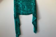 Vintage Besarani London Silk Blend Devore Velvet Burnout Scarf Evening Shawl