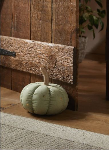 NEXT Sage Green Pumpkin Doorstop