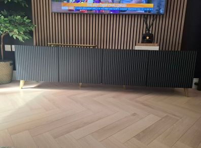 Modern black TV Cabinet