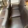 6 x Sturdy Leather Ex Meadows & Byrne Kitchen Dining Chairs - Can Deliver Image 2