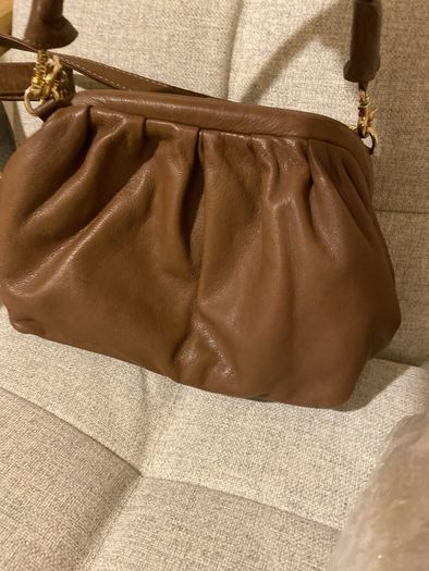 Tim & Simonsen all leather tan danish hand bag