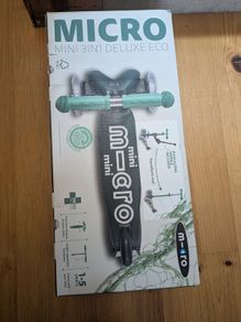 Micro scooter Mini 3 in 1 push along in green