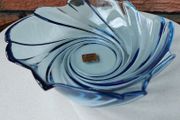 Vintage Arcoroc Ice Blue Scalloped Serving Bowl
