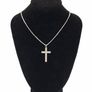 925 vintage sterling silver necklace and cross pendant Image 9