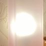 New Mindy Brown fine arts dark Brown chandelier new 2 clear cut glass shades and 2 pink glass shades Image 4