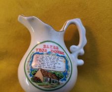 BLESS THIS HOUSE miniature vintage jug