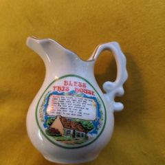 BLESS THIS HOUSE miniature vintage jug